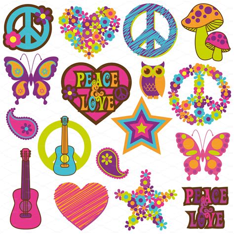 hippie love art|hippie images clip art.